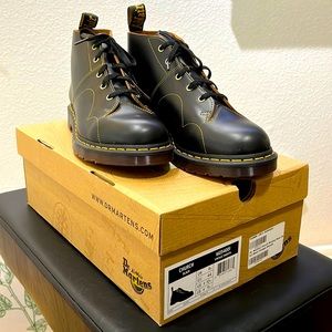 Dr Martens Church Black Monkey Boots